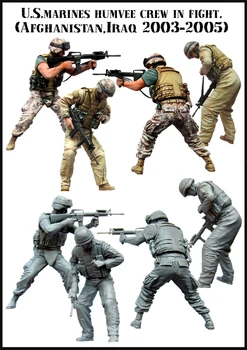 1/35 omul modern includ 2 în Orientul Mijlociu jucărie Rășină Model in Miniatura Kit Unassembly Nevopsite