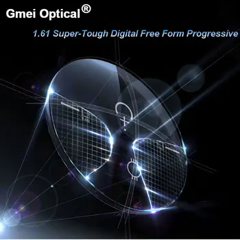 1.61 Super-Greu Digitale Gratuite Formă Progresivă Nu-Line Multi-Focal baza de Prescriptie medicala Personalizate Lentile Optice Cu Acoperire AR 2 Buc