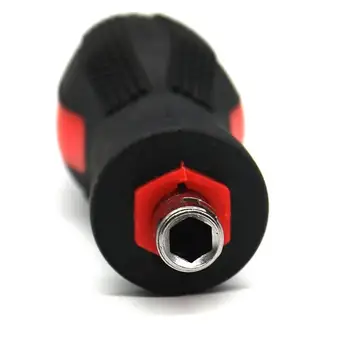 1 buc 1/4 inch 6,35 mm Șurubelniță Mâner Multifuncțional Non Alunecare Demontabile Magnetic șurubelnițe Cu Mâner din Cauciuc Moale