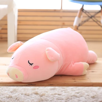 1 buc 30cm Dormit Minunat Porc Jucării de Pluș Moale Animale de Pluș Roz de Porc Păpuși de Pluș de Perna pentru Copii Fete Cadouri