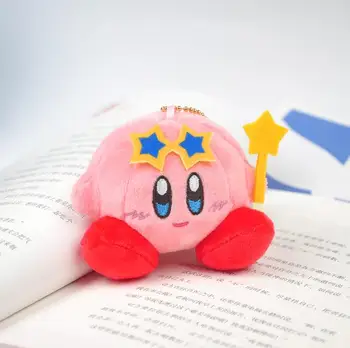 1 Buc Desene animate 8cm Kirby Papusa de Plus Breloc culoare Roz Kirby Joc de Caractere Moale Umplute, Jucării de Pluș Pandantiv pentru Copii Fata Cadou