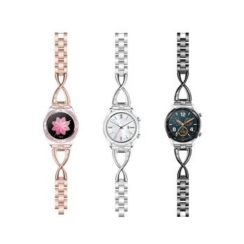 18mm 20mm 22mm Oțel Inoxidabil Femei Watchband Pentru huawei watch gt 2 /Samsung Galaxy Watch 3 2 Active de Înlocuire curea