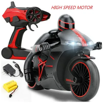 2.4 G Mini Moda RC Motocicleta cu Lumina Rece de Mare Viteză Motocicleta Model de Control de la Distanță Jucărie Derivă Motor de Cadouri pentru Copii Băiat