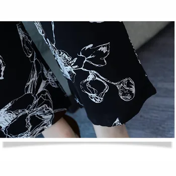 2019 noua moda casual șifon pandantiv cuvânt umăr pantaloni largi picior potrivi plus dimensiune set de două piese de femei din două piese utilaje