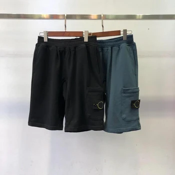 2019s Mai bună Versiune Bărbați Busola Patch-uri de Buzunar pantaloni Scurți Hiphop Streetwear Barbati Casual pantaloni Scurți Pantaloni