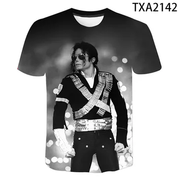 2020 nou de vară casual pentru bărbați T-shirt 3D Carouri Harajuku sus spirală 3D T-shirt o-guler Michael Jackson imprimare bărbați 3D T-shirt 6XL