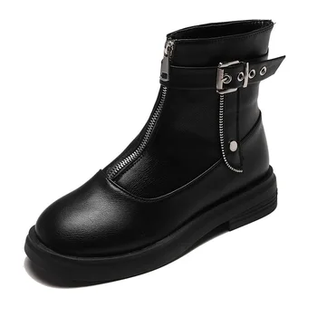 2020 Toamnă-Început De Iarnă Pantofi Femei Cizme De Moda Doamnelor Glezna Cizme Casual, Negre Femeie Încălțăminte A2865