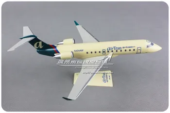 28CM American de Tranzit companiile Aeriene AirTran CRJ-200, 1:100 de Plastic de Asamblare Model de Avion American Airlines Model