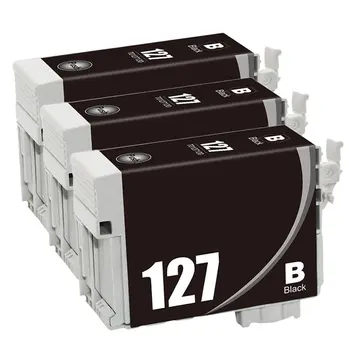 3 Black Pack 127 Cartuș de Cerneală Compatibil Cu Epson Stylus NX625 NX530 forței de Muncă 633 630 635 840 645 WF-7010 WF-7510 WF-7520