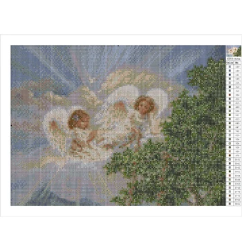 3d diy diamant pictura cu acul înger imagine cruciulițe kituri de pace porumbel diamant broderie mozaic de arta de perete