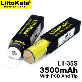 6PCS LiitoKala Lii-35S baterie 18650 3.7 V litiu-ion 3500mAh baterie cu litiu potrivit pentru lanterna PCB protecție