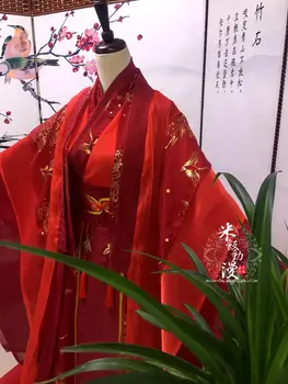 Anime Mo Dao Zu Shi Wei Wuxian Cosplay Costum Xie Lian Costume Tradiționale Chineze Femei Hanfu Rochie Rosie De Mireasa Set Complet