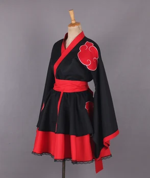 Anime Naruto Shippuden ultimul Akatsuki Lolita rochie de Cosplay Costum adaptate