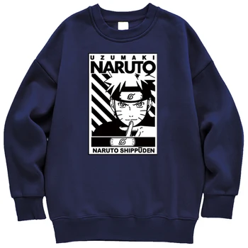 Anime Naruto Uzumaki Shippuden Jachete Toamna Fleece Hoodie Tricou Cald Casual Barbati Haine De Brand De Moda Streetwear
