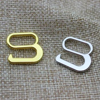 Argint/Aur 9 forma de Culoare de Înaltă Calitate din Metal Placat cu Sutien Curea de Reglare Slider Cârlig Și Inel Buton de 15 mm, 100 buc/lot