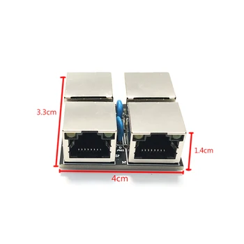 Aruncare Stele LAN Atingeți Rețea de Pachete de Captare a CONDUS Scut Mod Replica de Monitorizare Ethernet Comunicare Pasiv Ethernet de la robinet