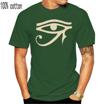 Aur, Ochiul Lui Ra Egipt Zeul Egiptean Yoga Karma Hieroglife Negru Bărbați T-Shirt