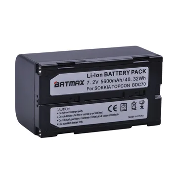 Batmax 2Pc 5600mAh BDC70 Baterie Li-ion akku pentru sokkia CX FX statie totala topcon ES OPERARE stație totală