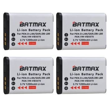 Batmax D-Li88 DB-L80 VW-VBX070 Baterie Pentru Sanyo VPC-CG10 VPC-CG20 Pentru PENTAX VPC-CG88 CG100 P70 Baterie
