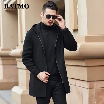 BATMO 2020 new sosire lână de iarnă casual cu gluga trenci ofițeresc bărbați,pentru bărbați de lână jachete cu gluga ,19A512