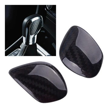 Beler 2 buc/Set Fibra de Carbon Mașină Neagră Butonul de Schimbare Insigna Emblema se potrivesc pentru Volkswagen VW Golf GTI MK7 CC Lamando Bora T-ROC Tharu