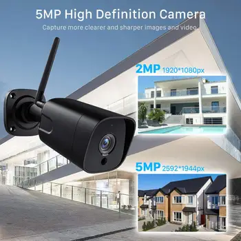 BESDER 5MP 2MP 2-wayAudio Bullet Camera IP SONY Senzor rezistent la apa Security Camera WiFi de Detectare a Mișcării Onvif de Supraveghere CCTV