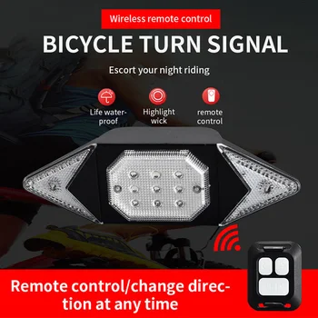 Bicicleta Transforma Lumina LED Ciclism Coada de Lumină Cu Cabluri USB Bicicleta Lumină Spate Lampă rezistent la apa 3 Moduri Intermitente Bicicleta Iluminare Set
