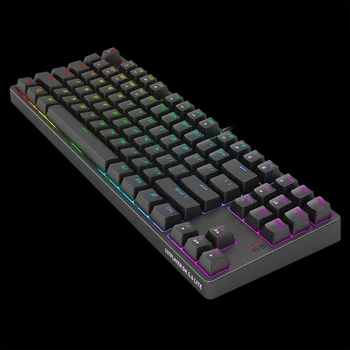 Cablu RGB Mecanice TKL Tastatură de Gaming cu PBT Budinca de Taste Albastru Maro Roșu Negru Comutator 87 de Taste de Calculator Gamer