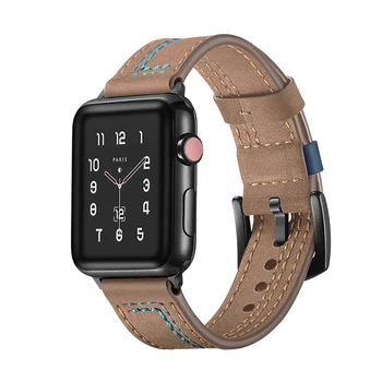 Ceas de accesorii pentru apple watch band 42mm 38mm 44mm 40mm iwatch seria 6/SE/5/4/3/2/1 de înaltă calitate din Piele brățară