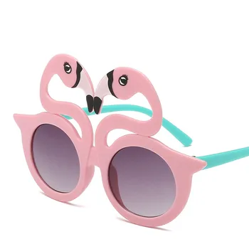 Copii Swan ochelari de Soare pentru Copii Drăguț Fată Ochelari de Soare Brand Design Neregulate Oglindă UV400 Polarizat în aer liber Siguranta Copilului Dropship