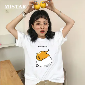 De Vară 2020 desene animate drăguț tricou femei de Imprimare Leneș ou Grafic amuzant Teuri pentru Femei Maneci Scurte Moda Top Alb T-shirt Femei