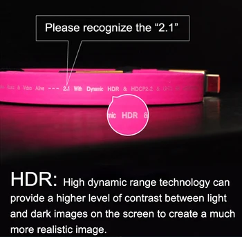 De înaltă Rezistență HDMI 2.1 Cablu Ultra-HD (UHD) 8K HDMI 2.1 Cablu 48Gbs cu Audio și Ethernet Cablu HDMI 1M 2M 5M 10M 15M HDR 4:4:4