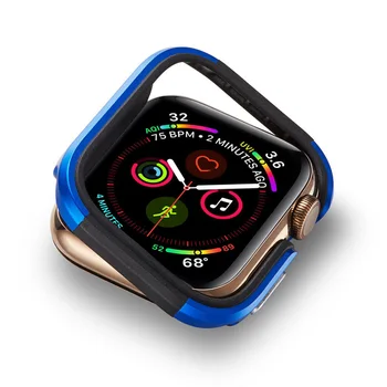 Design nou Aliaj de Aluminiu+TPU Caz pentru Apple Watch SE Seria 6 5 4 Acopere 44mm 40mm Bara de protecție de Înaltă Calitate Shell pentru iWatch Cadru
