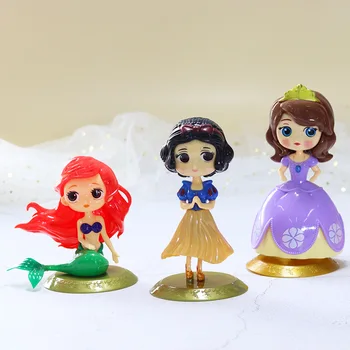 Disney Frozen Papusa Printesa Decor Alba ca Zapada Bell Sofia Aisha Printesa Păpușă Jucărie Acțiune Figuretoys pentru Copii Fete Jucarii