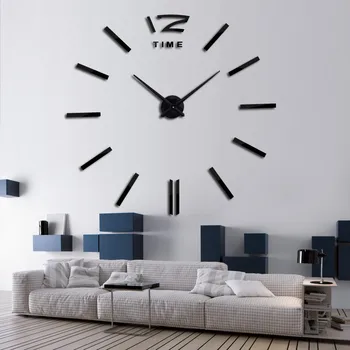 DIY Ceas de Perete cu Design Modern Ceas Ceasuri 3D DIY Acril Oglindă Autocolante Camera de zi Cuarț Ac Ceasuri Europa Horloge Murale