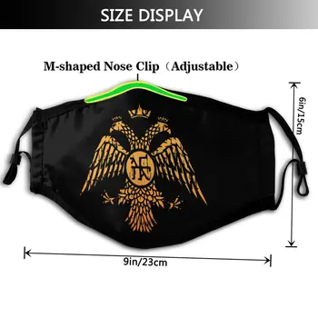 Eagle Gura Masca de Fata Bizantin Vultur Simbol Steagul Masca Faciala Moda Cool cu 2 Filtre pentru Adulți