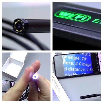 Endoscop cu Camera Mini WIFI Impermeabil Greu de Cablu de Inspecție Subacvatică Video USB Automobile Borescope IOS Pentru Iphone Android