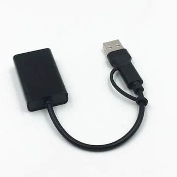 Extern portabil placa de Sunet USB 2.0 Tip C pentru Jack de 3,5 mm pentru Căști Microfon Adaptor Audio pentru Windows Mac Linux Android