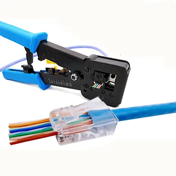 Ez mașină de sertizat rj45 RJ45 sertizare instrument de mână network tool kit pentru cat6 cat5 cat5e rj45 rj11 conector 8P 6P Cablu lan Cabluri clește