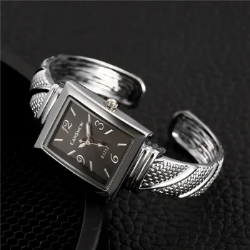 Femei Ceasuri de Lux Brățară de Aur de Argint de Apelare Pătrat din Oțel Inoxidabil Curea Femei Încheietura Ceas zegarek damski 2020