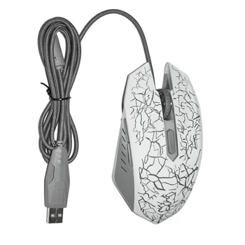 HANSTEAD cu Fir Gaming Mouse Ergonomic Mouse cu Fir 6 Taste LED 2400 DPI Mouse de Calculator Gamer Soareci Silent Mouse-ul pentru PUBG Joc FPS