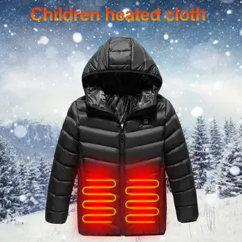 Iarna Inteligent de Încălzire Îmbrăcăminte USB Încălzire Îmbrăcăminte Băieți Și Fete Sacou Cald în aer liber Windproof Încălzire Electrică Haine de Bumbac