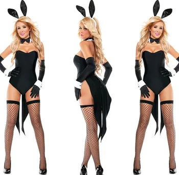 Iepure Bunny Girl Cosplay Costum Sexy Halloween Party uniformă Exotice lenjerie sexy femei lenjerie Babydoll rol joaca dress