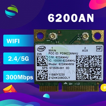 Intel Advanced-N 6200 6200AN 622AN 622ANHMW 6200AGN Jumătate Mini PCIe 300M WLAN Card SPS:572509-001 pentru laptop hp