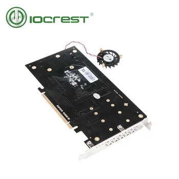 IOCREST Dual M. 2 NVMe Porturi PCIe 3.0 x16 Coloană Suport Controler Non-Bifurcație Placa de baza Chipset Asmedia2824