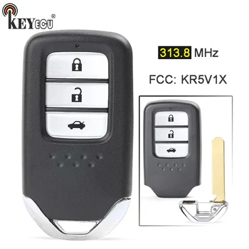 KEYECU 313.8 MHz FCC: KR5V1X 72147-T2A-D11 HK1310A Înlocuire 3 de la Distanță Buton Cheie Fob pentru Honda Accord Crider