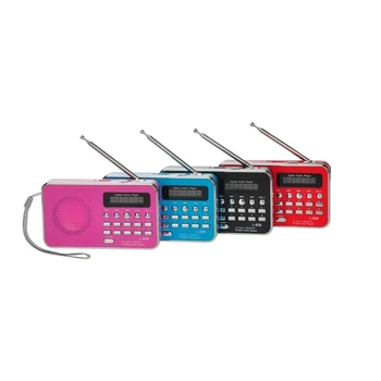 L-938 Mini Digital, Portabil, Radio FM, 3W Putere de Ieșire / 1.5 Inch Sn / Suport USB / TF / SD / MMC Card / AUX-IN