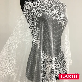 LASUI 0403 lățime 55 cm *3 metri de voal de mireasa rochie fusta Europene val de flori Franța genelor dantelă asieta