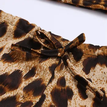 Lenjerie de corp pentru femei Pentru Sex European de Îmbrăcăminte Pentru Femei Plus Dimensiune Lenjerie Sexy Arc Lenjerie Leopard Set de Pijamale Pentru Sex Porno