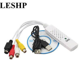 LESHP Portabil Easycap USB 2.0 Audio Capture Card Adaptor VHS pe DVD Captura Video Converter Pentru Win7/8/XP/Vista de Înaltă Calitate